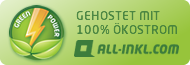 Gehostet mit 100% Ökostrom.